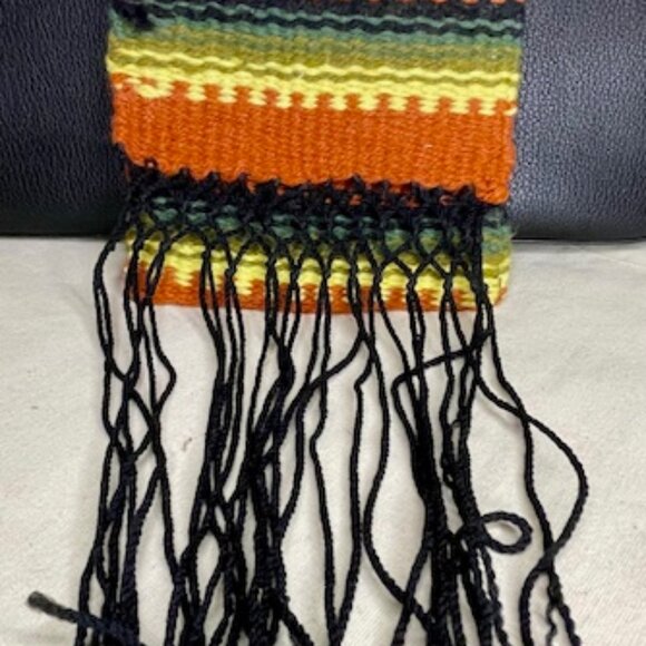 Vintage 70s CASA KAKIKI Hand Woven Native American El Paso Texas Belt Bag Pouch - Picture 7 of 9